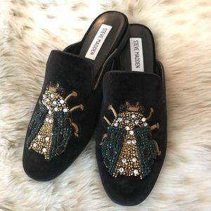 Steve Madden Velvet Slides